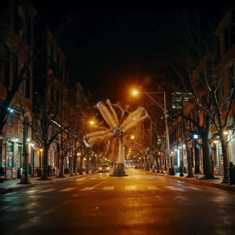 A majestic sandwich performs a flawless windmill breakdance on a neon-lit street corner a…
