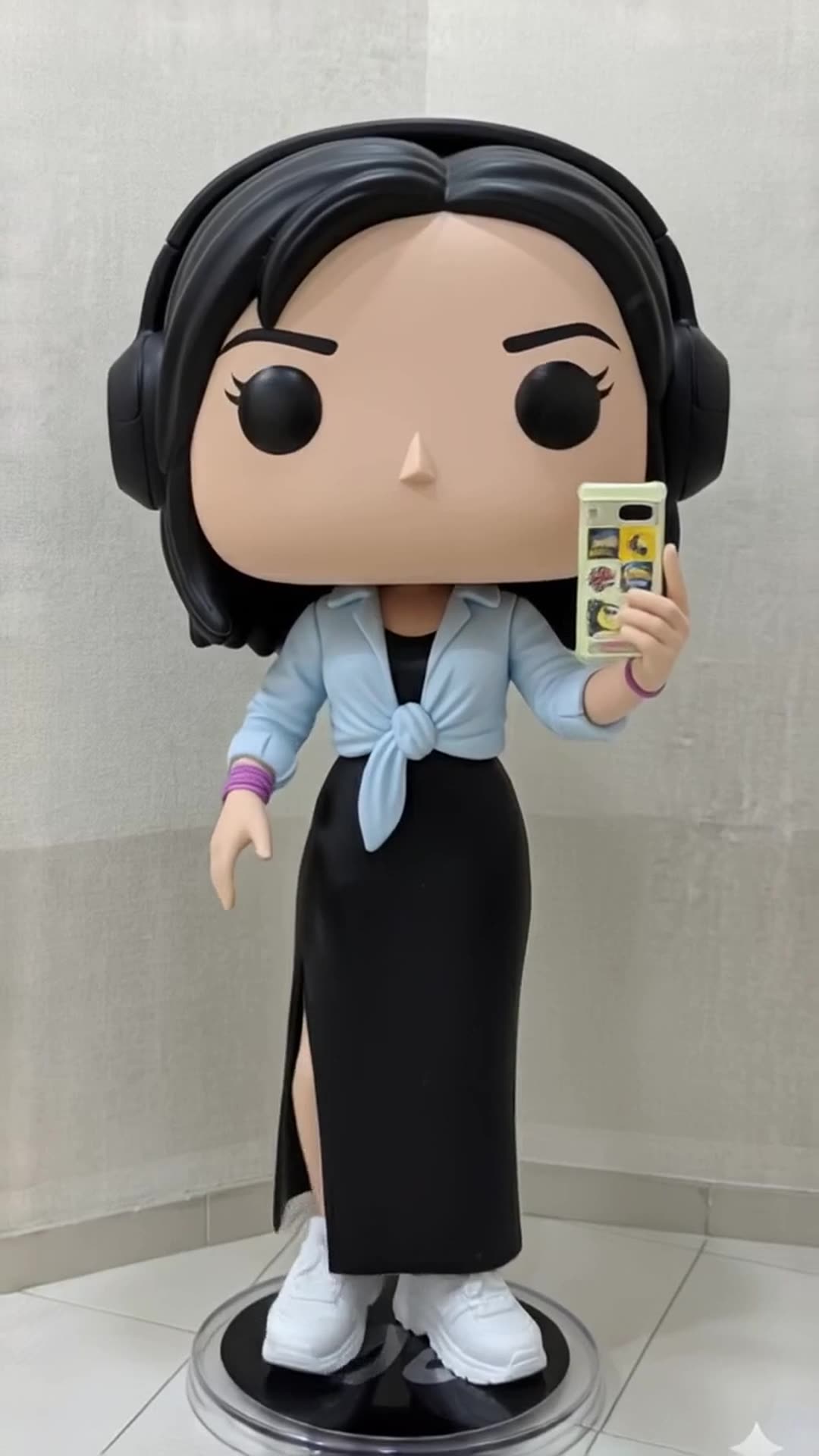 the doll is dancing