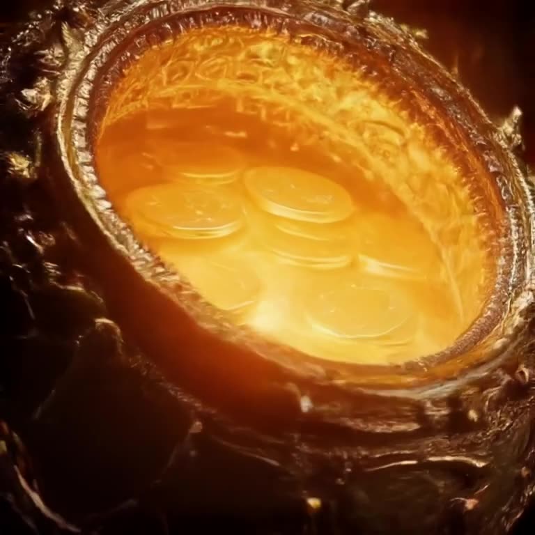 POV: A mitochondrion producing energy ATP coins. It spits out gold coins with a 'cha-chin…