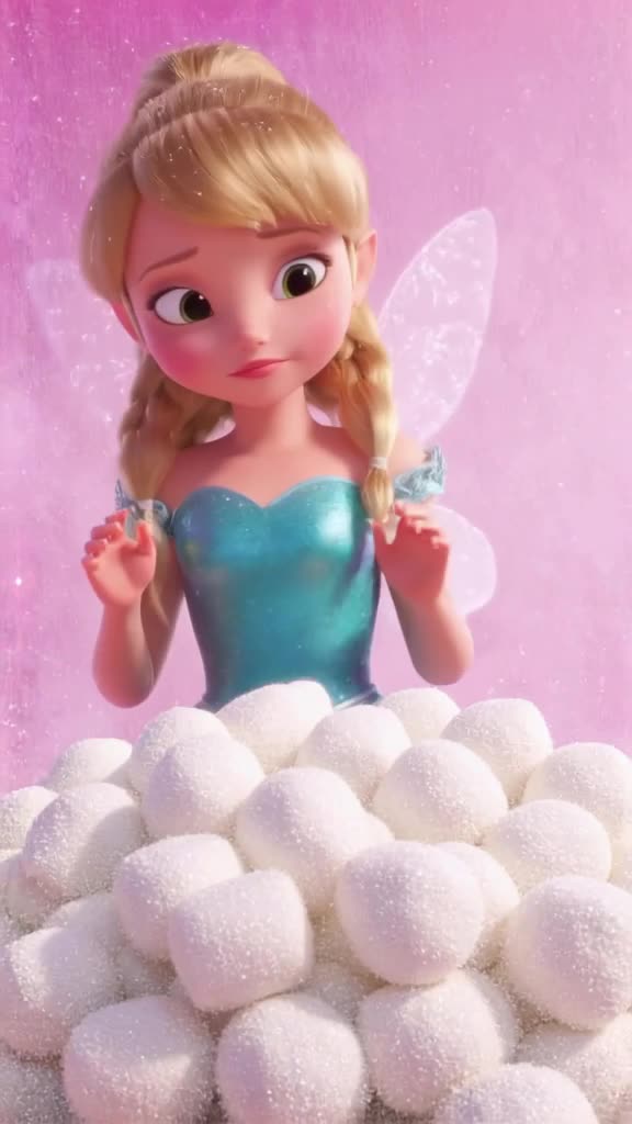 A fairy dusts a sleeping prince with glitter. Instead of waking up, he turns into a pile …