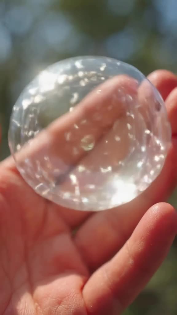Close-up on a superhero’s hand holding a glowing energy orb. It pulsates beautifully, the…